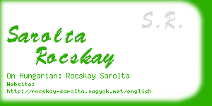 sarolta rocskay business card